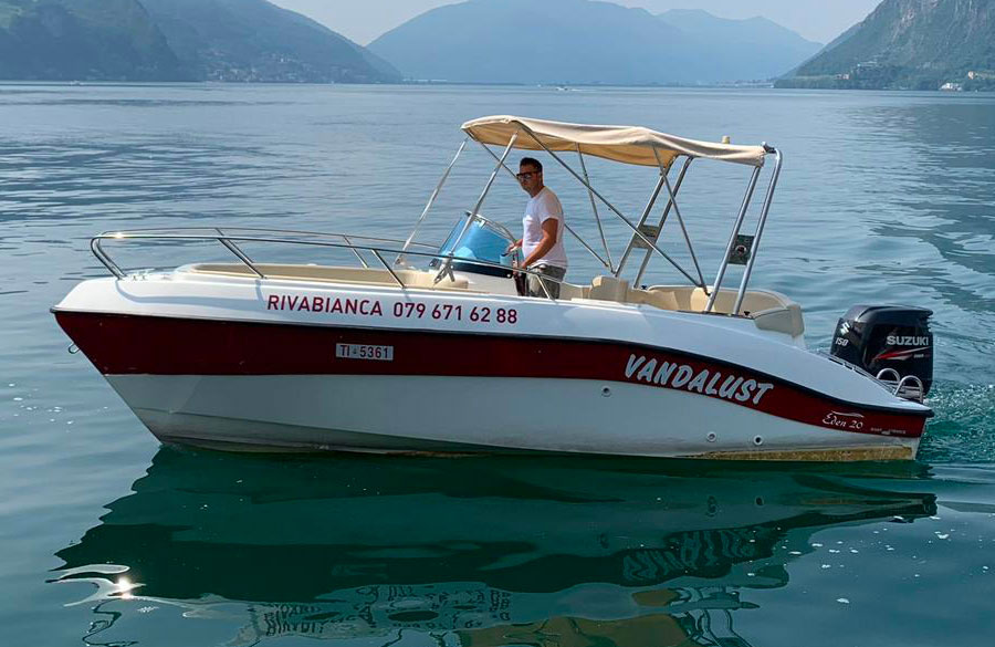 boat rental with license lake lugano